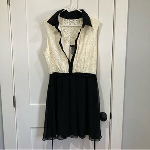Black and white Size 14 dress